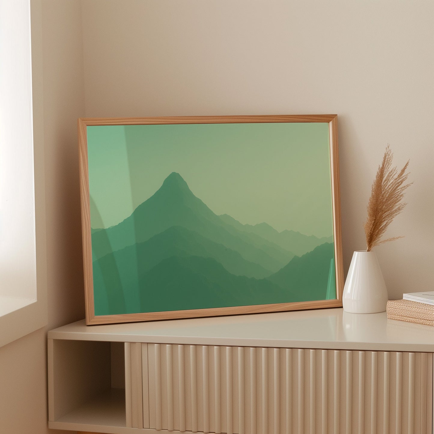 Enchanted Green Mountain Dreamscape Wall Art