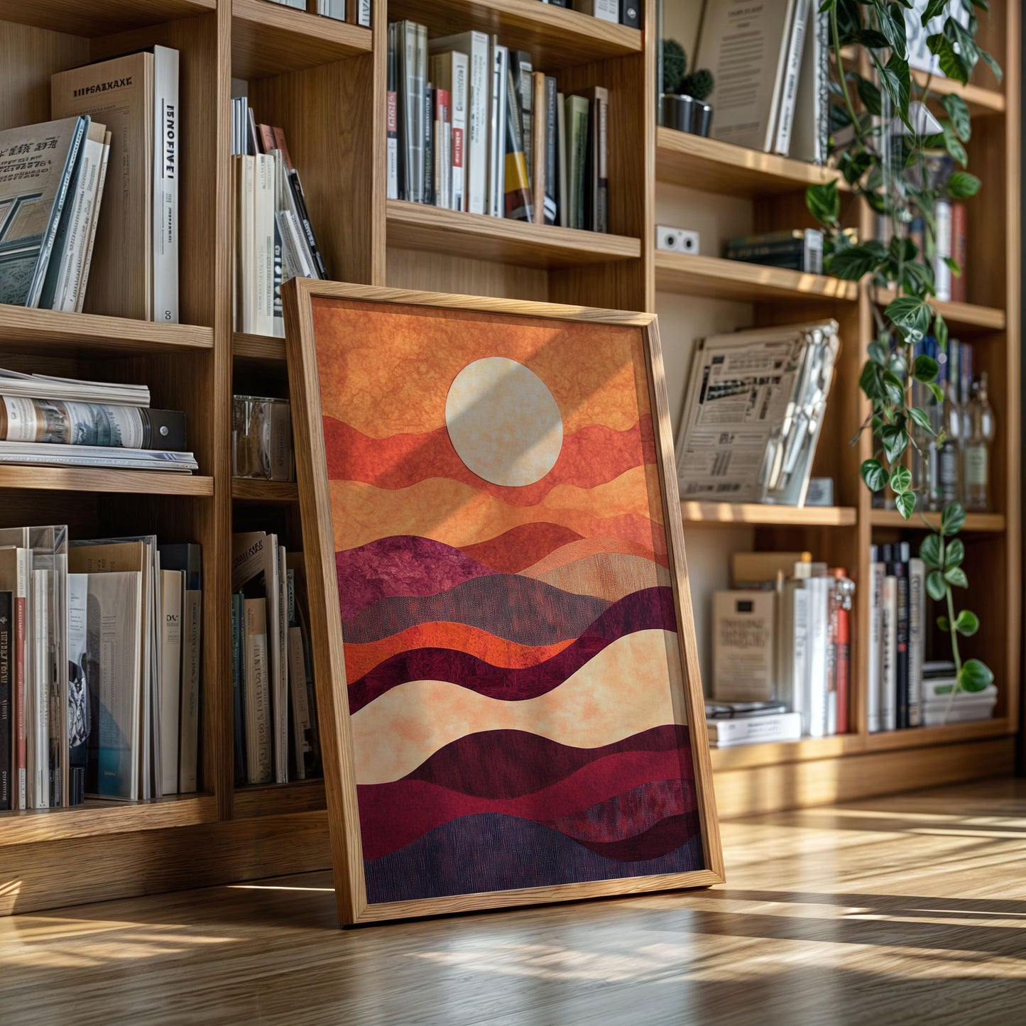 Sunset Serenade - Vibrant Abstract Canvas Art