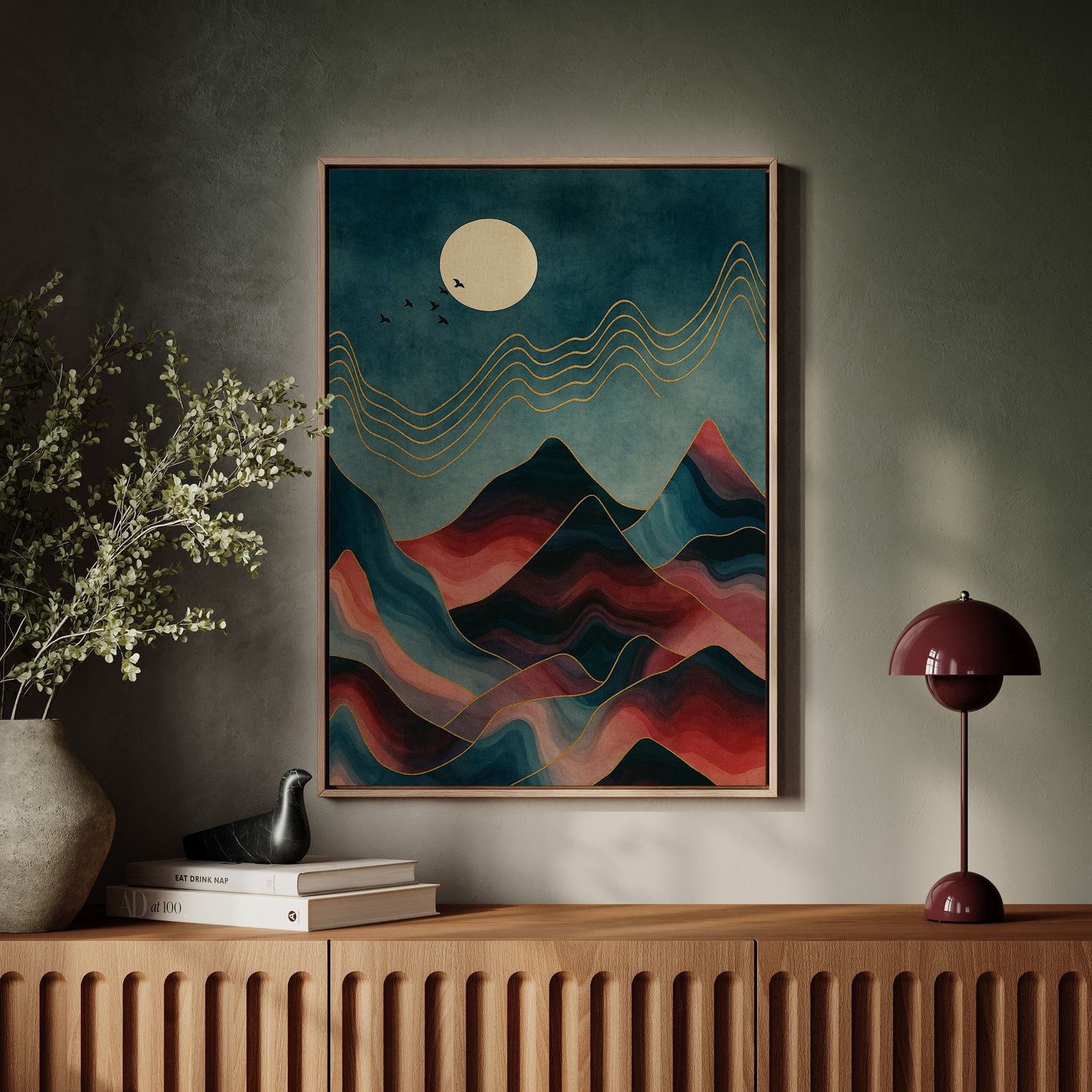 Rêves de montagnes éclairées par la lune : un voyage de sérénité