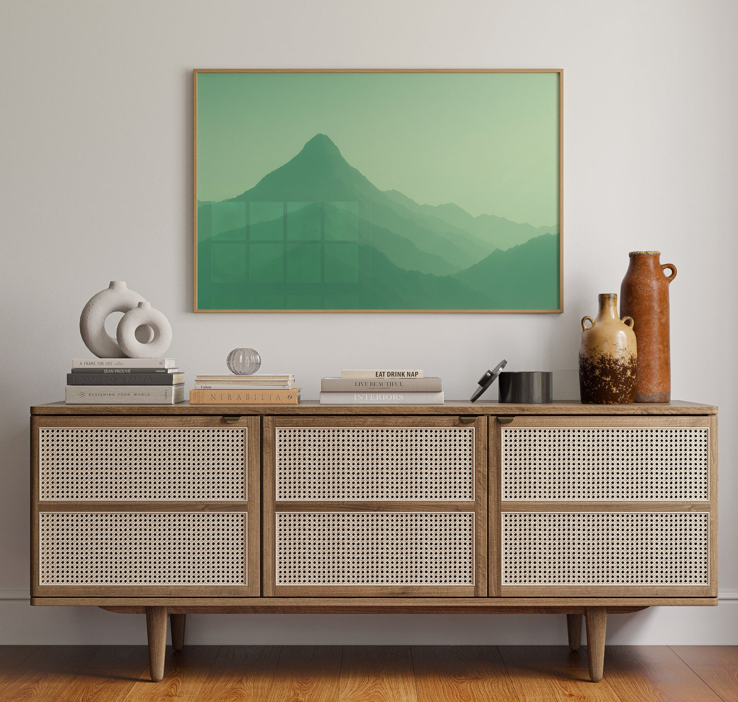 Enchanted Green Mountain Dreamscape Wall Art