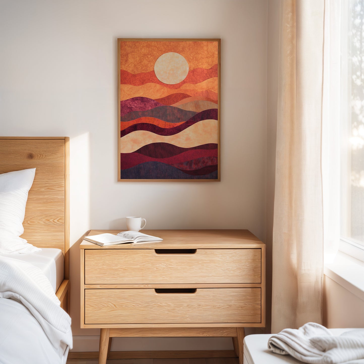 Sunset Serenade - Vibrant Abstract Canvas Art