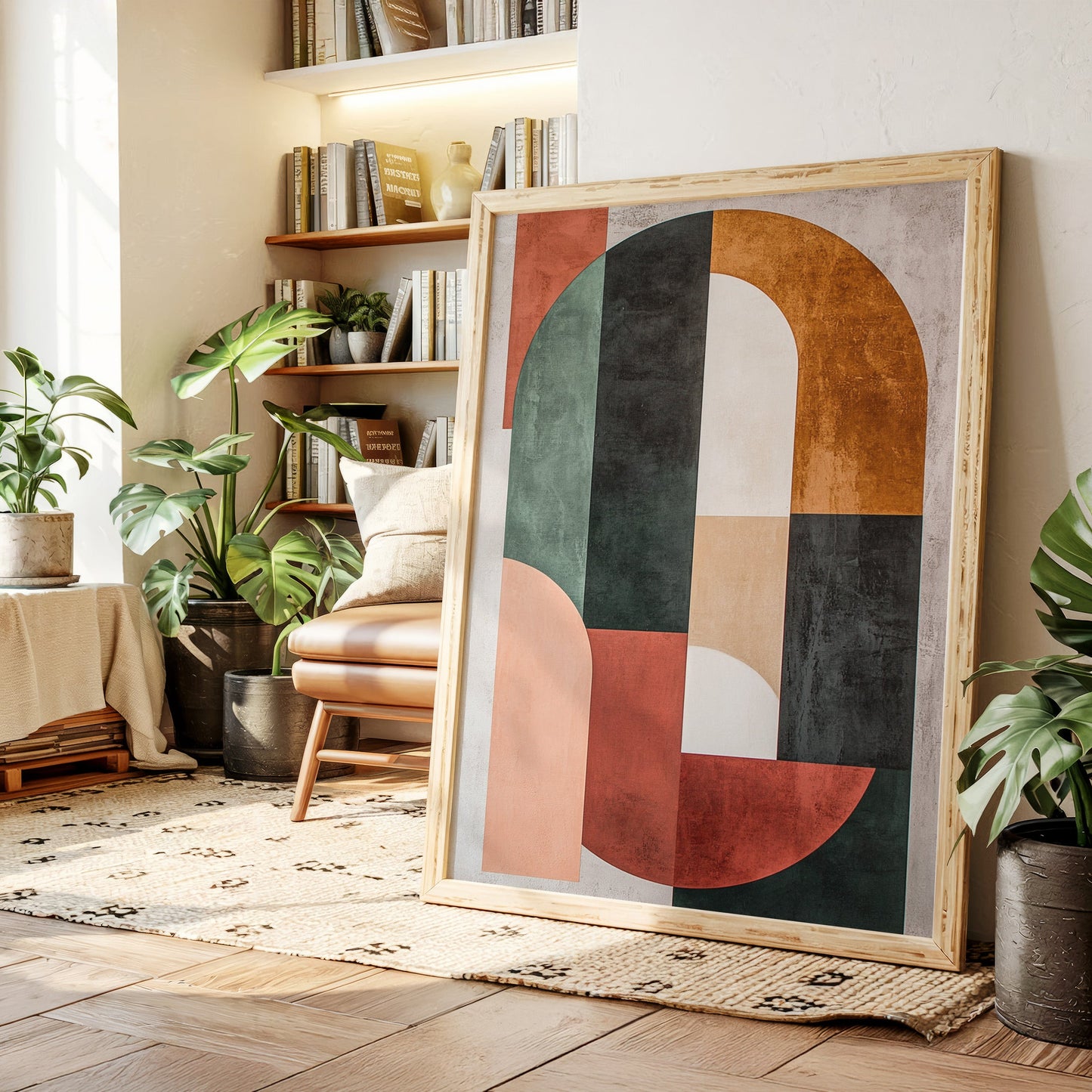 Modern Geometric Abstract Wall Art