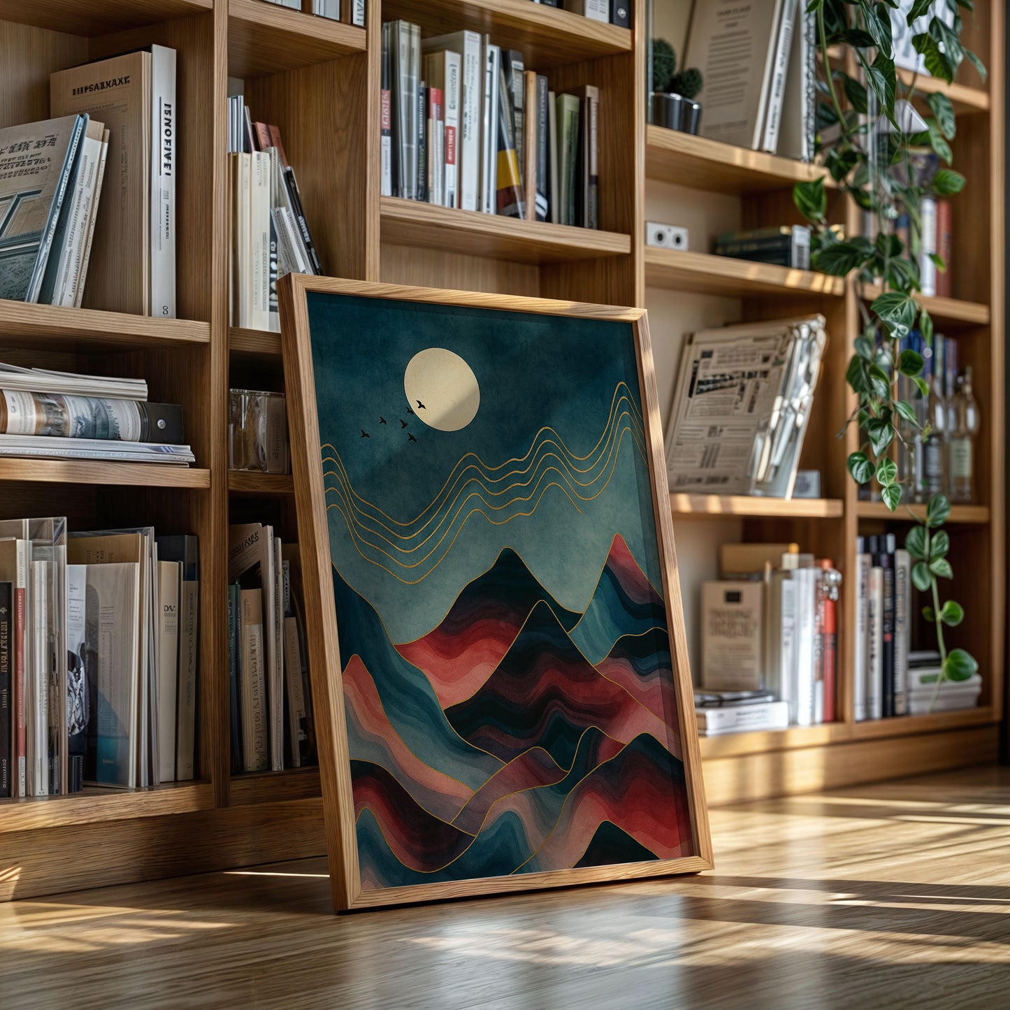 Rêves de montagnes éclairées par la lune : un voyage de sérénité