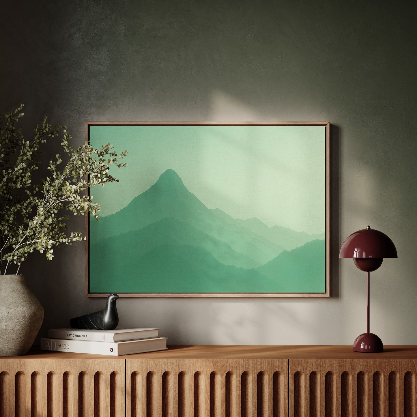 Enchanted Green Mountain Dreamscape Wall Art