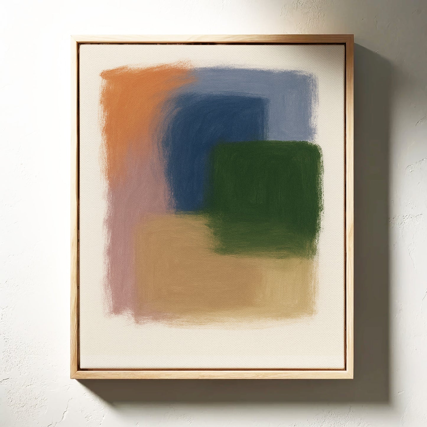 Impression d'art abstraite élégante aux couleurs pastel