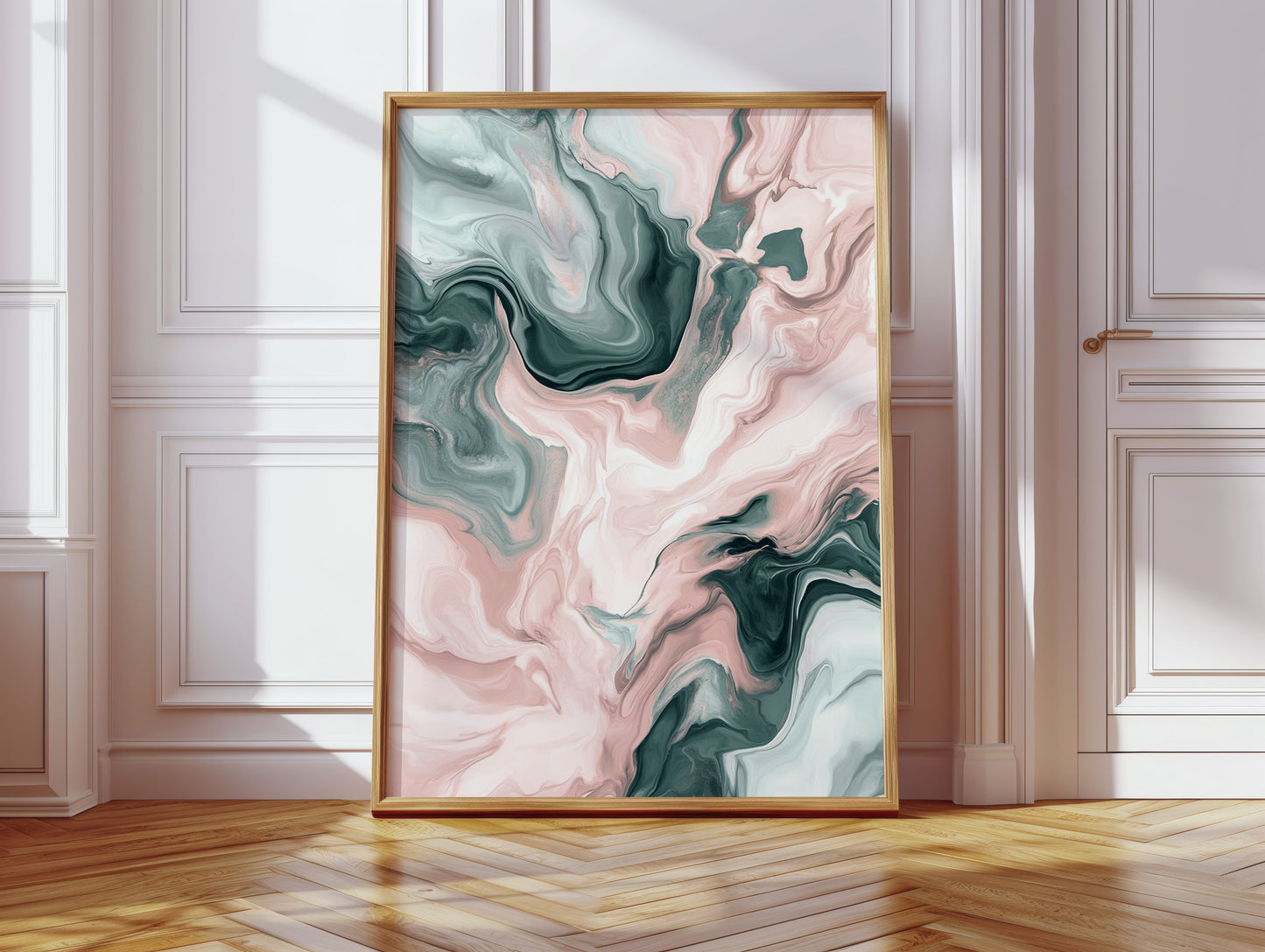 Mystic Waves - Abstract Marble Canvas Art