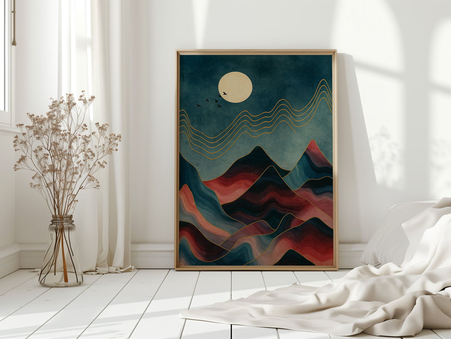 Rêves de montagnes éclairées par la lune : un voyage de sérénité