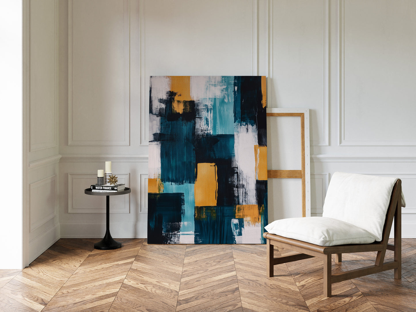 Toile abstraite vibrante - Décoration murale moderne