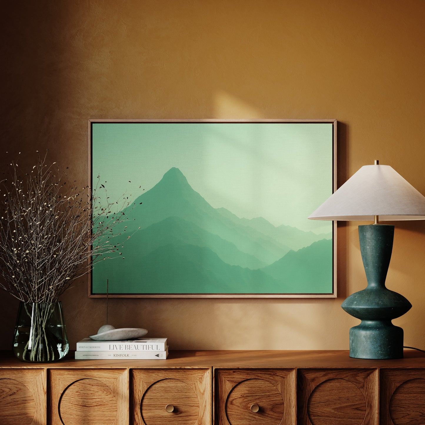 Enchanted Green Mountain Dreamscape Wall Art