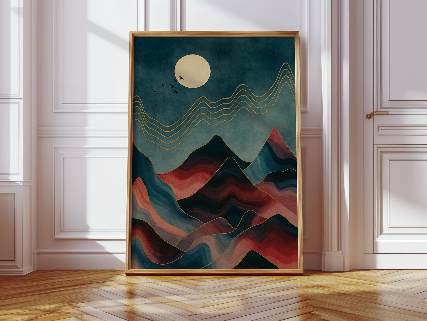 Rêves de montagnes éclairées par la lune : un voyage de sérénité