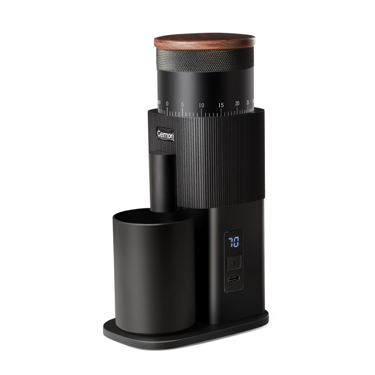 Geimori T38 – Die professionelle tragbare Kaffeemühle mit 38-mm-Kegelmahlwerk, 3600-mAh-Akkus und stufenloser Mahlgradeinstellung