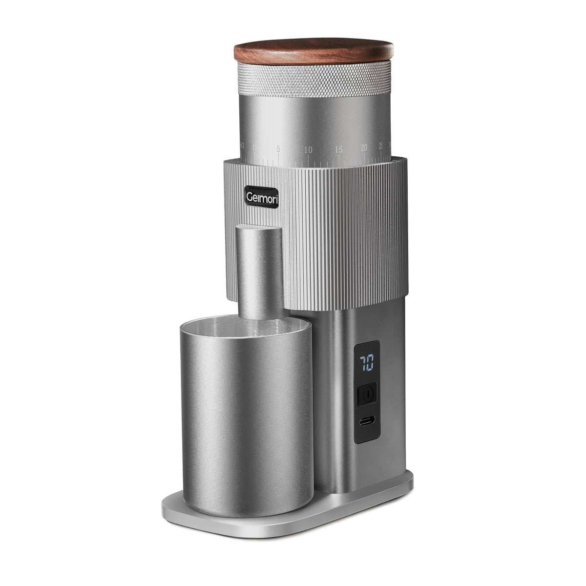 Geimori T38 – Die professionelle tragbare Kaffeemühle mit 38-mm-Kegelmahlwerk, 3600-mAh-Akkus und stufenloser Mahlgradeinstellung