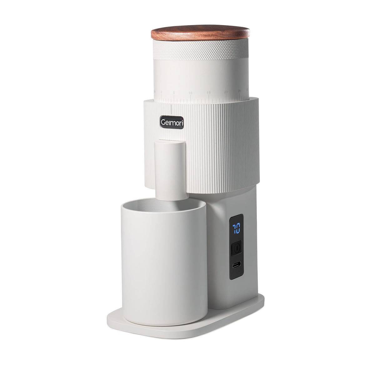 Geimori T38 – Die professionelle tragbare Kaffeemühle mit 38-mm-Kegelmahlwerk, 3600-mAh-Akkus und stufenloser Mahlgradeinstellung