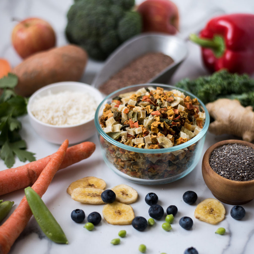 Prémélange d'aliments pour chiens sans céréales