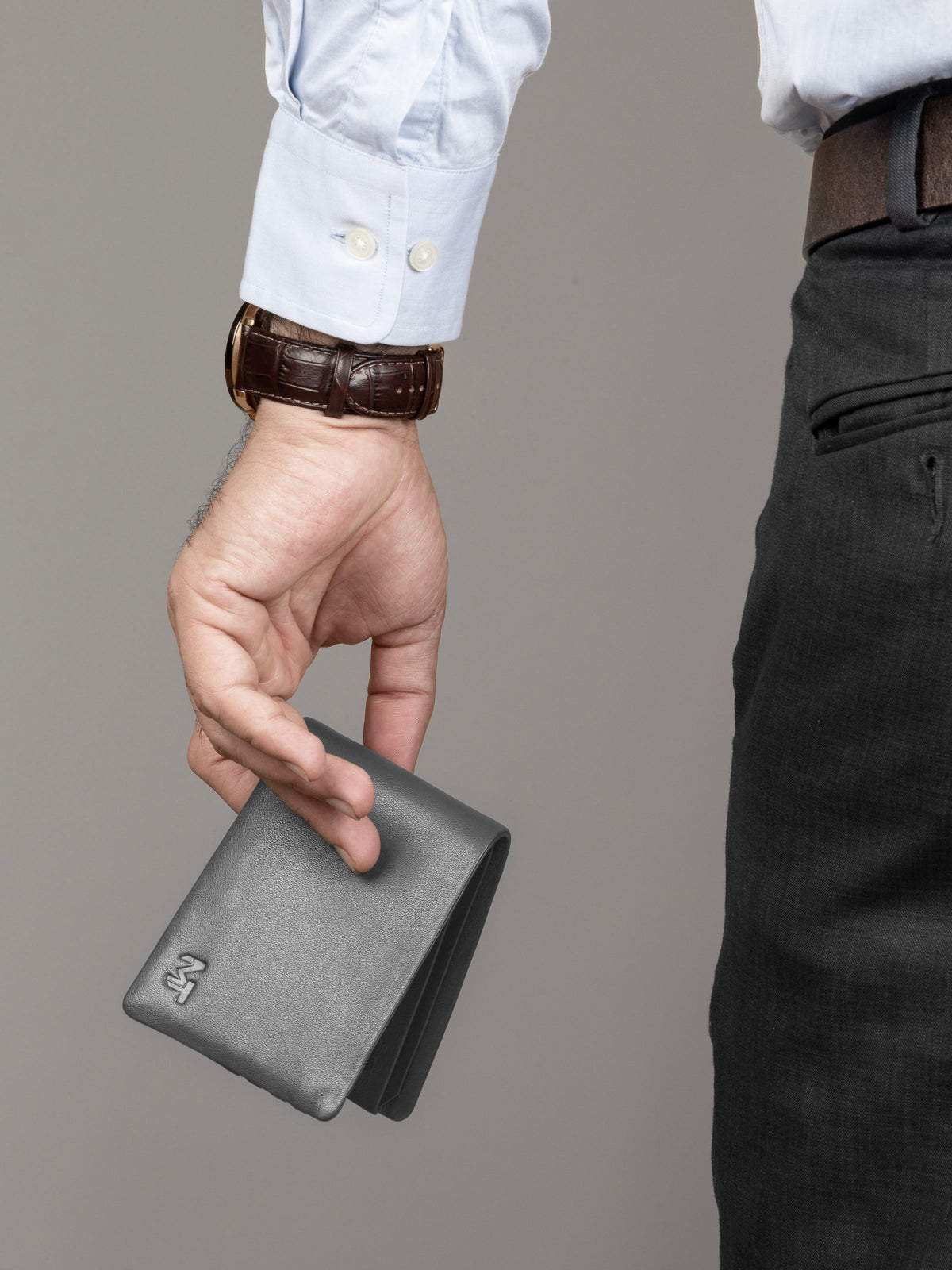 Graue Duke Brieftasche zum Falten
