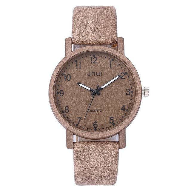 New  Women's Fashion Leather Wrist Watch For Women and Ladies Excelent Gift  For Women and Girls