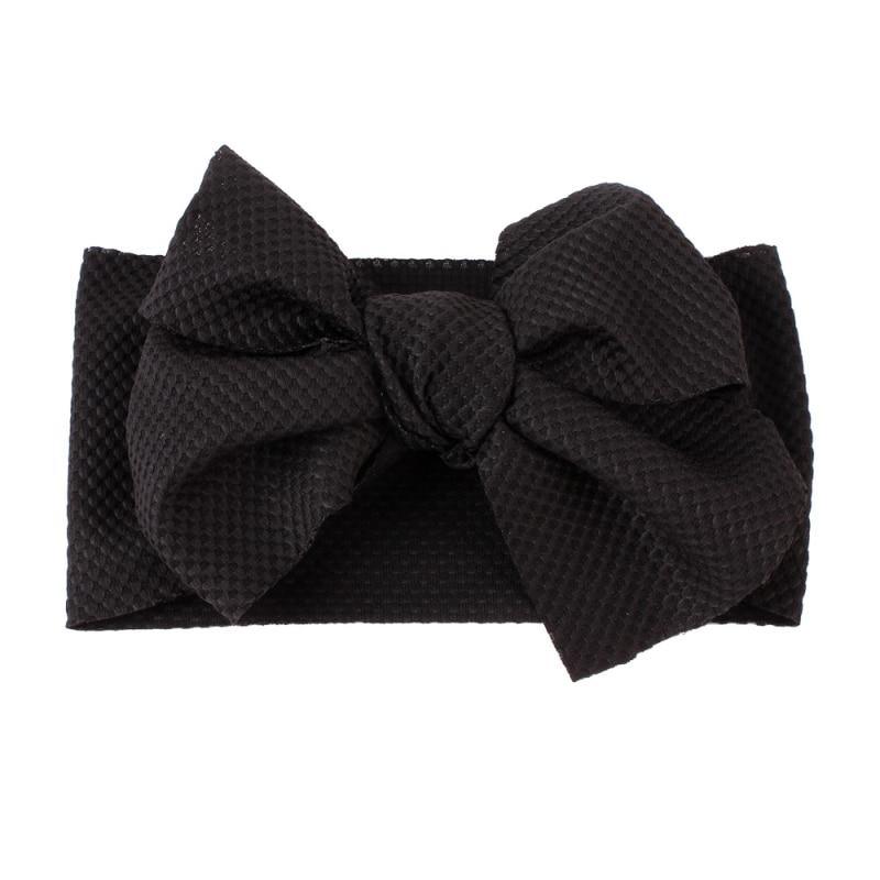 Elastic Candy Solid Color Head Wrap Newborn Head bands Bowknot Bows for Baby Girl Hair Accessories