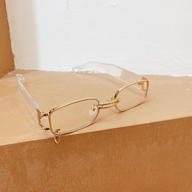 Popular Fashion Small Rectangle Women Luxury Sunglasses Brand Designer Vintage Punk Men Sunglasses Style With Shades UV400 Protection