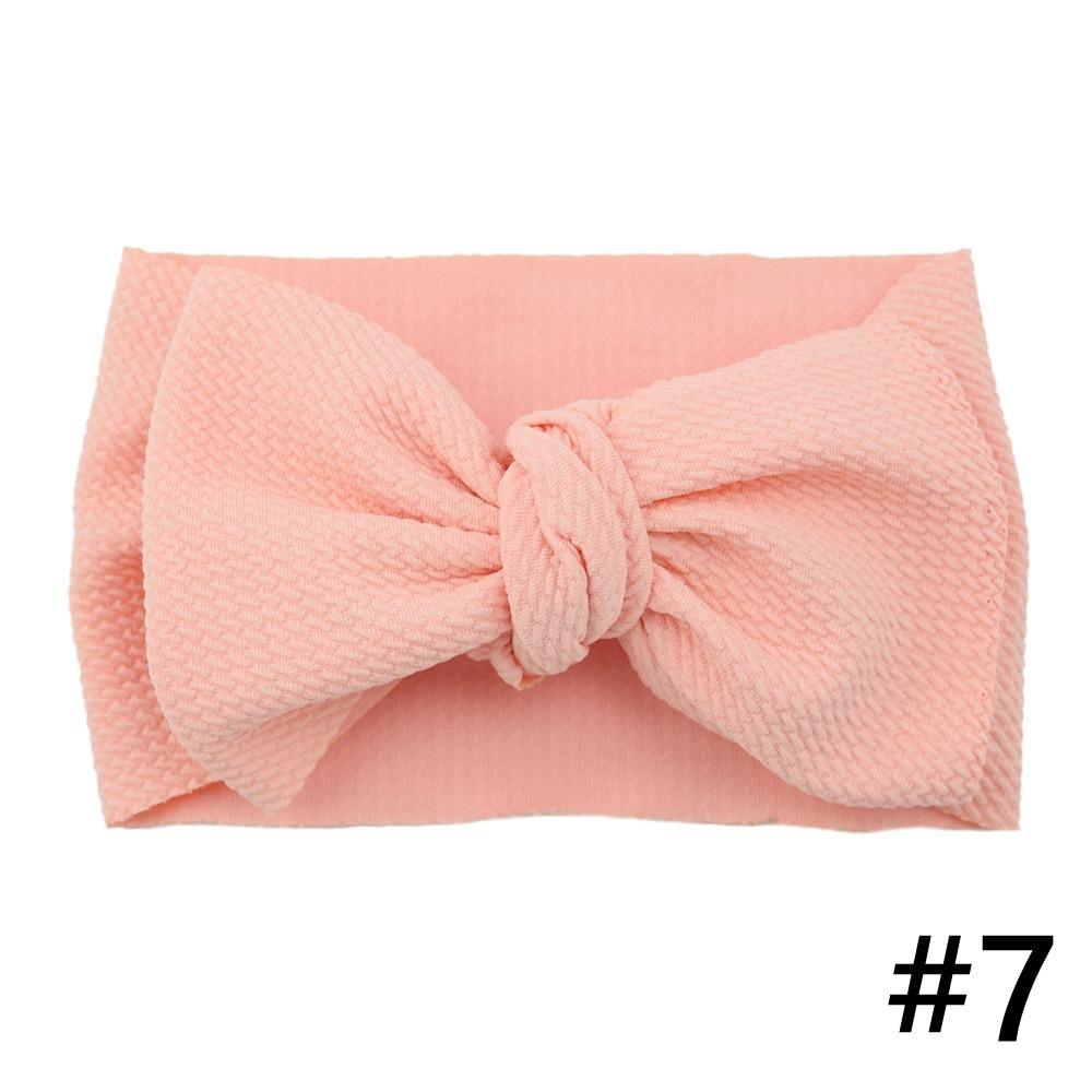 Baby Girls Headband Big Bow Hair Band Kids Adjustable Head Wrap Turban Infant Hair Accessories
