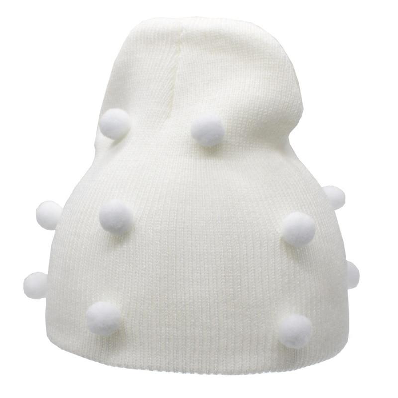 Baby Winter Autumn Warm Knit Hat For Girls Boys Solid Color For Baby and Kids