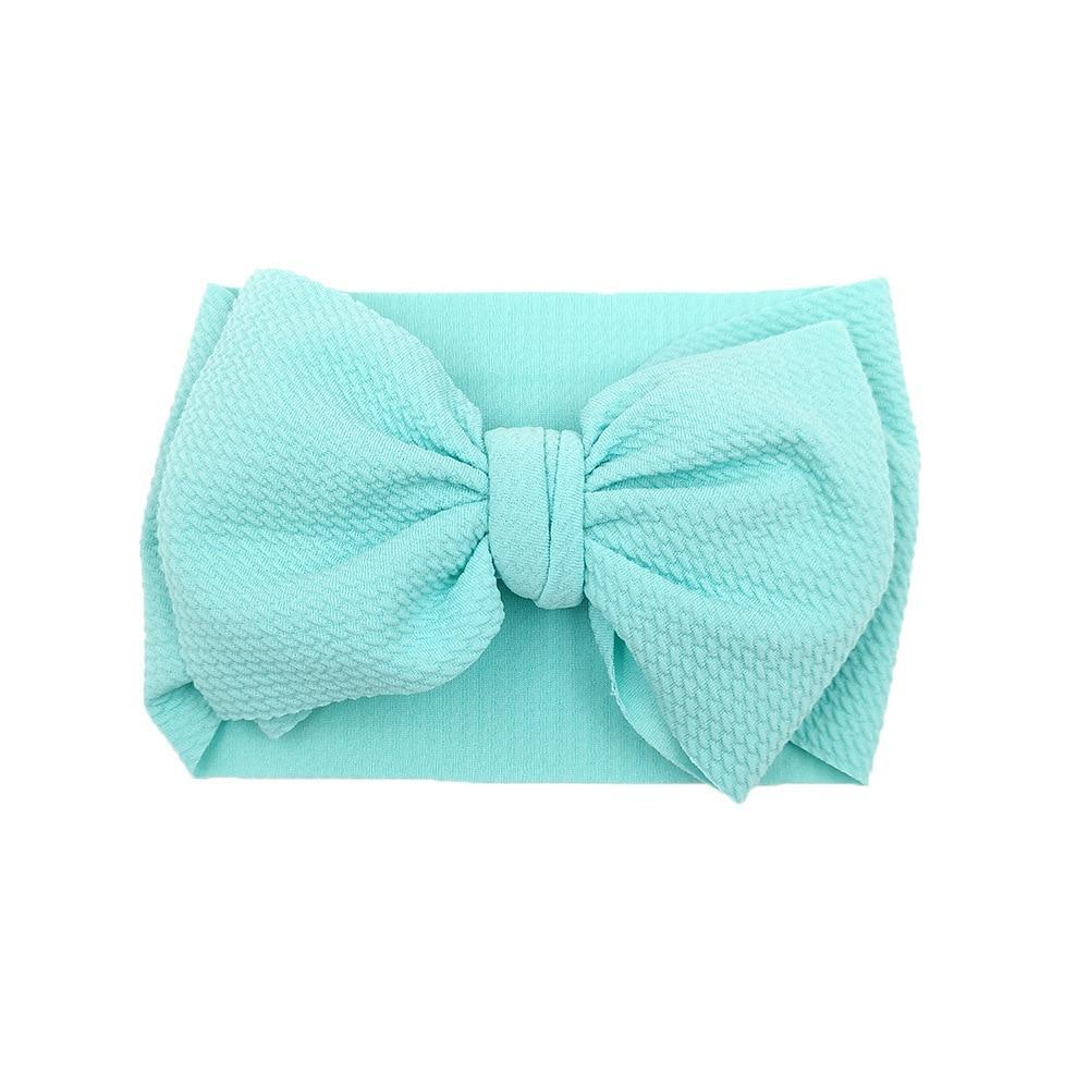 Baby Girls Headband Toddler Big Bow Hairband Cute Solid Stretch Turban For Baby Girls