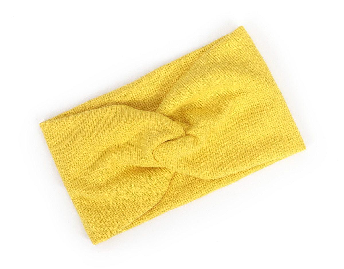 Modern New Trend Girls Winter Autumn Headband Twisted Knotted Soft Elastic Baby Girl Soft Elastic Turban Headband For Girls