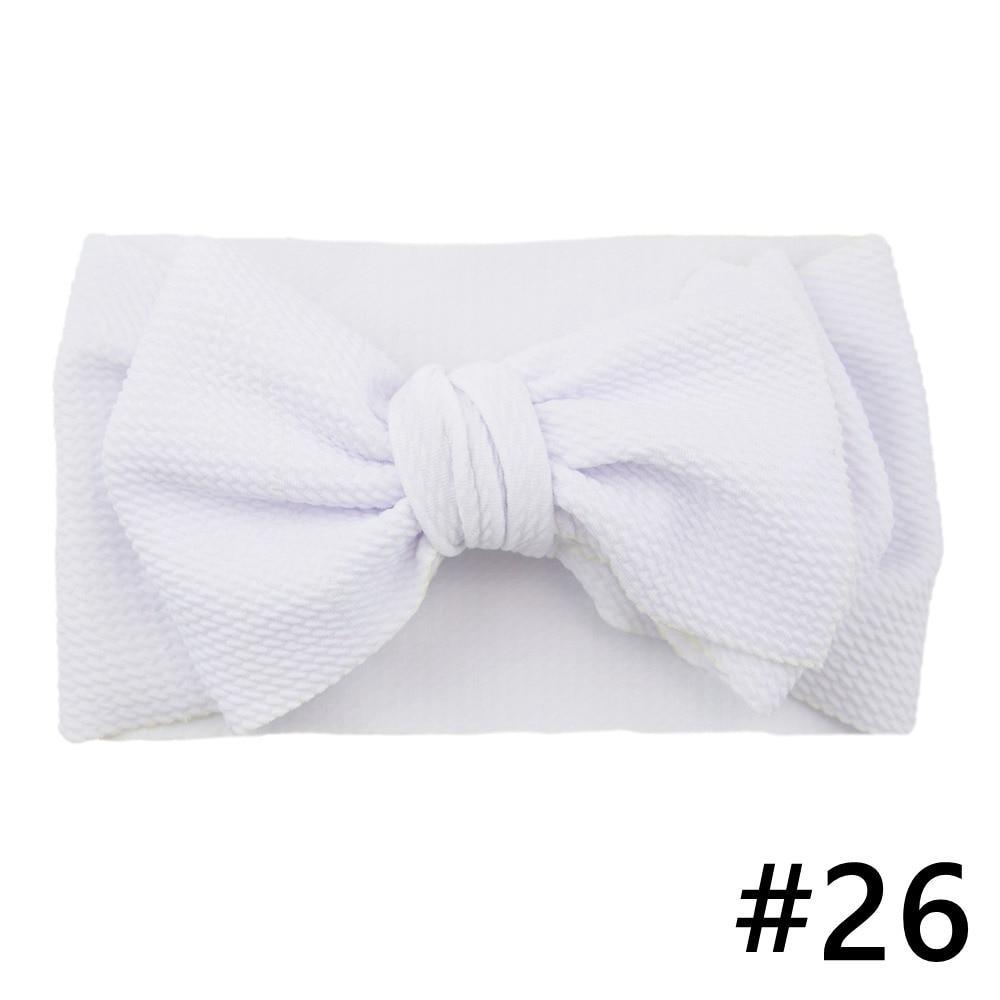Baby Girls Headband Big Bow Hair Band Kids Adjustable Head Wrap Turban Infant Hair Accessories