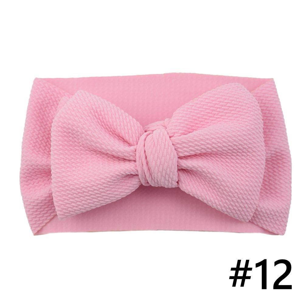 Baby Girls Headband Big Bow Hair Band Kids Adjustable Head Wrap Turban Infant Hair Accessories