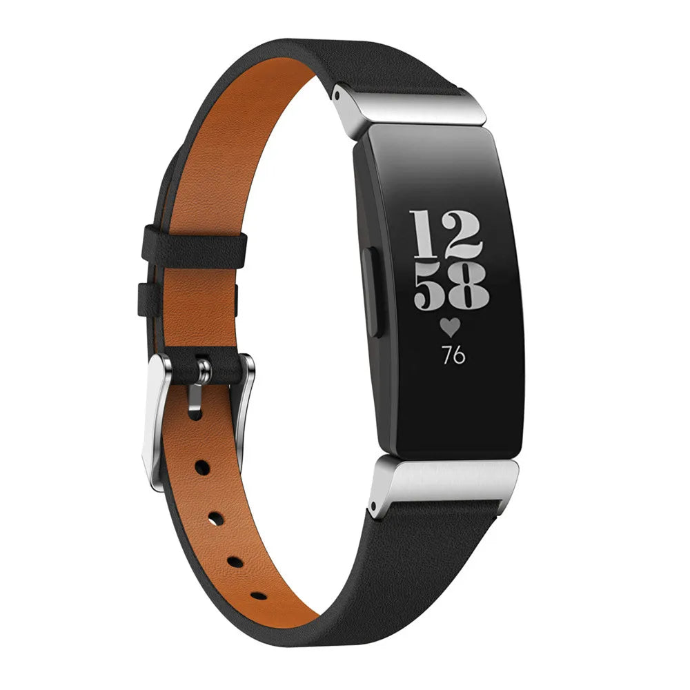 Bracelet en cuir Fitbit Inspire 2, 1, HR - Élégant, confortable, durable