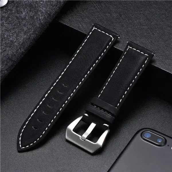 Samsung Galaxy Watch Leather Band - Classic Genuine Design