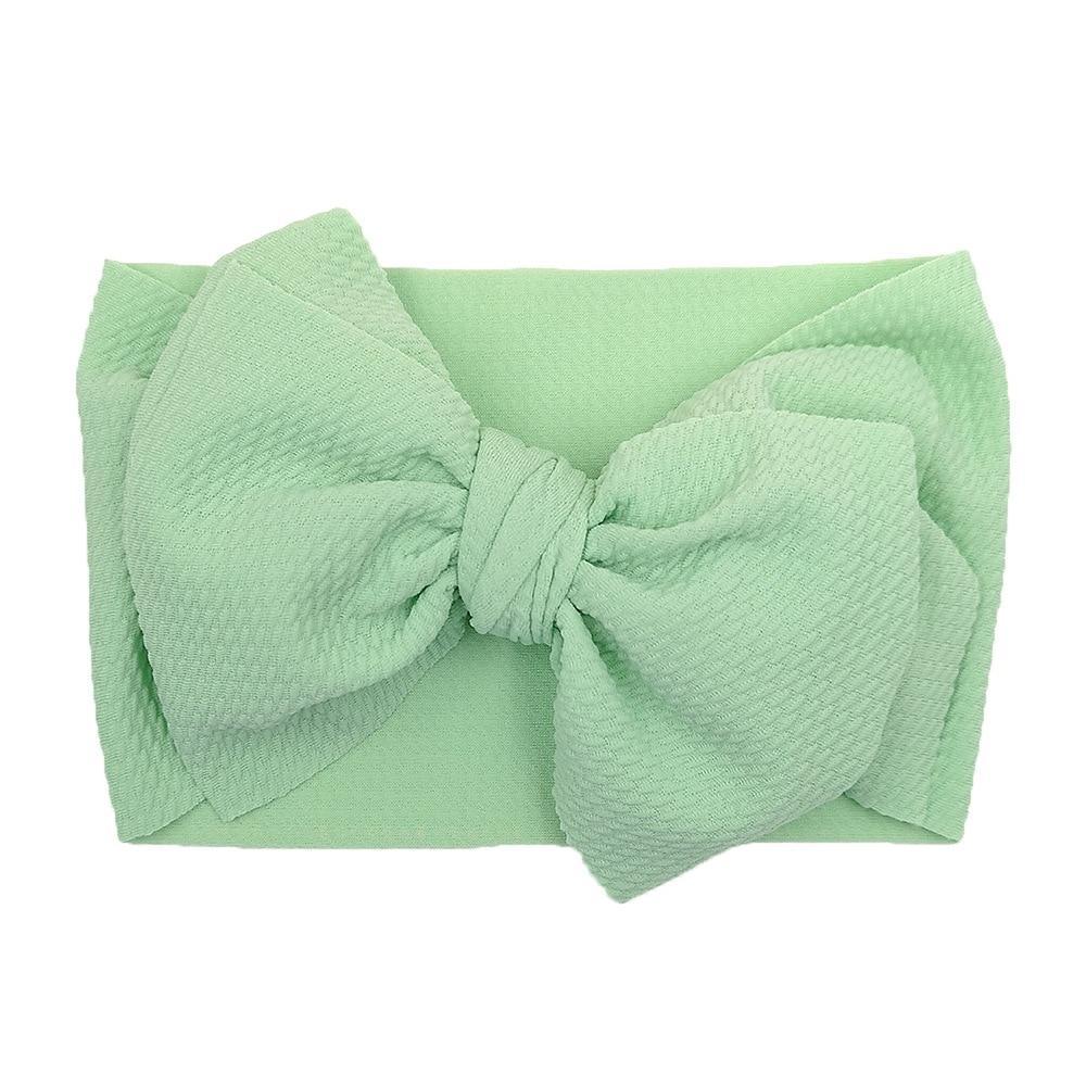 Baby Girls Headband Toddler Big Bow Hairband Cute Solid Stretch Turban For Baby Girls