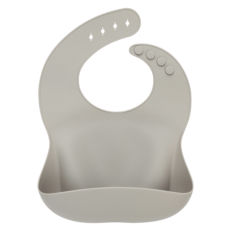Solid Silicone Bibs Baby Feeding Saliva Towel Waterproof Soft Cloths Bandana Lightweight Infant Bibs