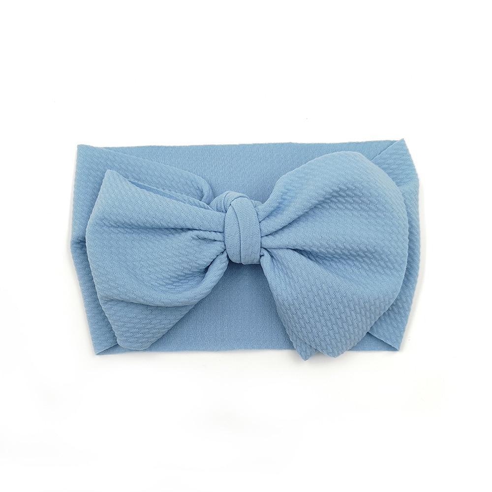 Baby Girls Headband Toddler Big Bow Hairband Cute Solid Stretch Turban For Baby Girls