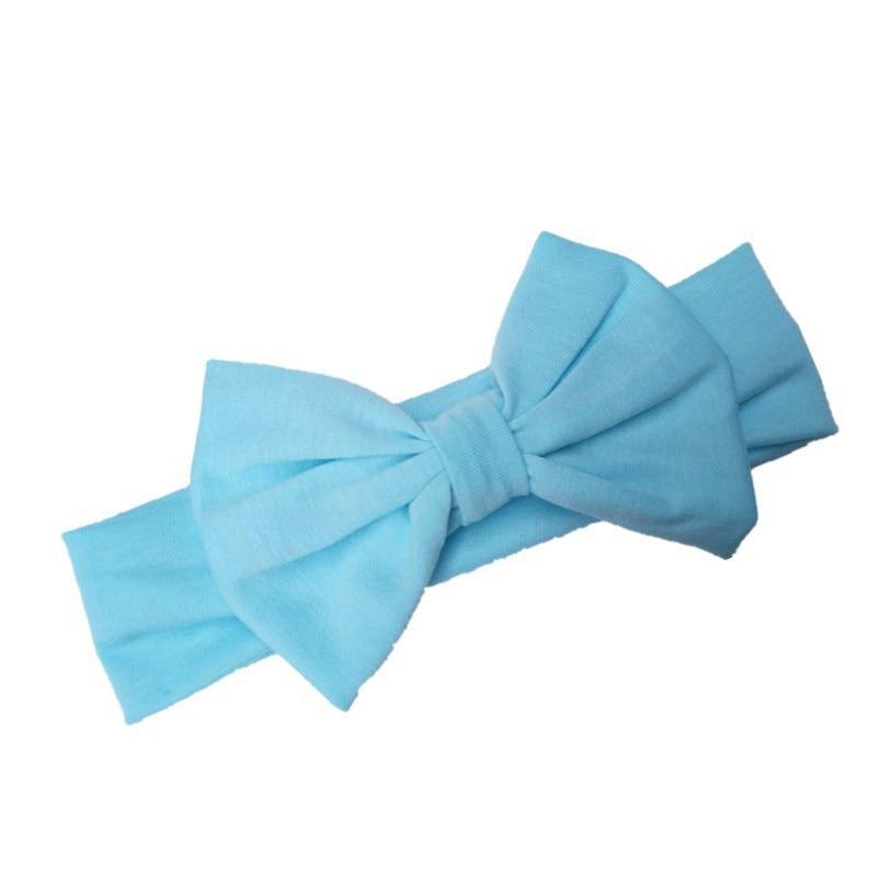 Headband Knitted Cotton Children Girls Elastic Bow Hair Bands Turban for girl Headbands