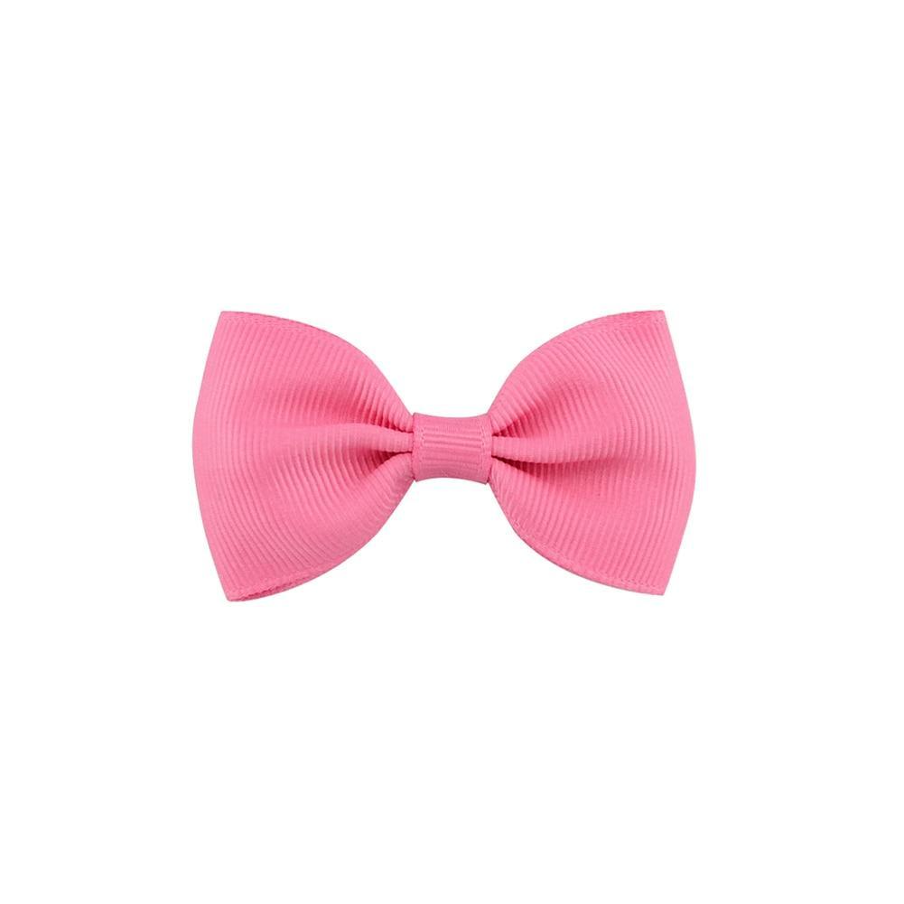 Colorful Mini Bow Tie Hair Clip Small Sweet Solid Ribbon Bow Safety Hair Clips Hairpins Baby Girl Hair Accessories