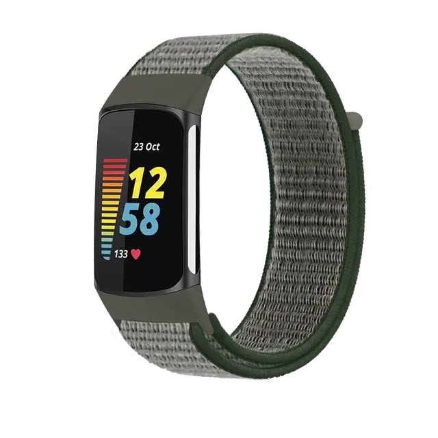 Fitbit Charge 5 6 Nylon-Klettverschluss-Band – Robustes, bequemes Armband