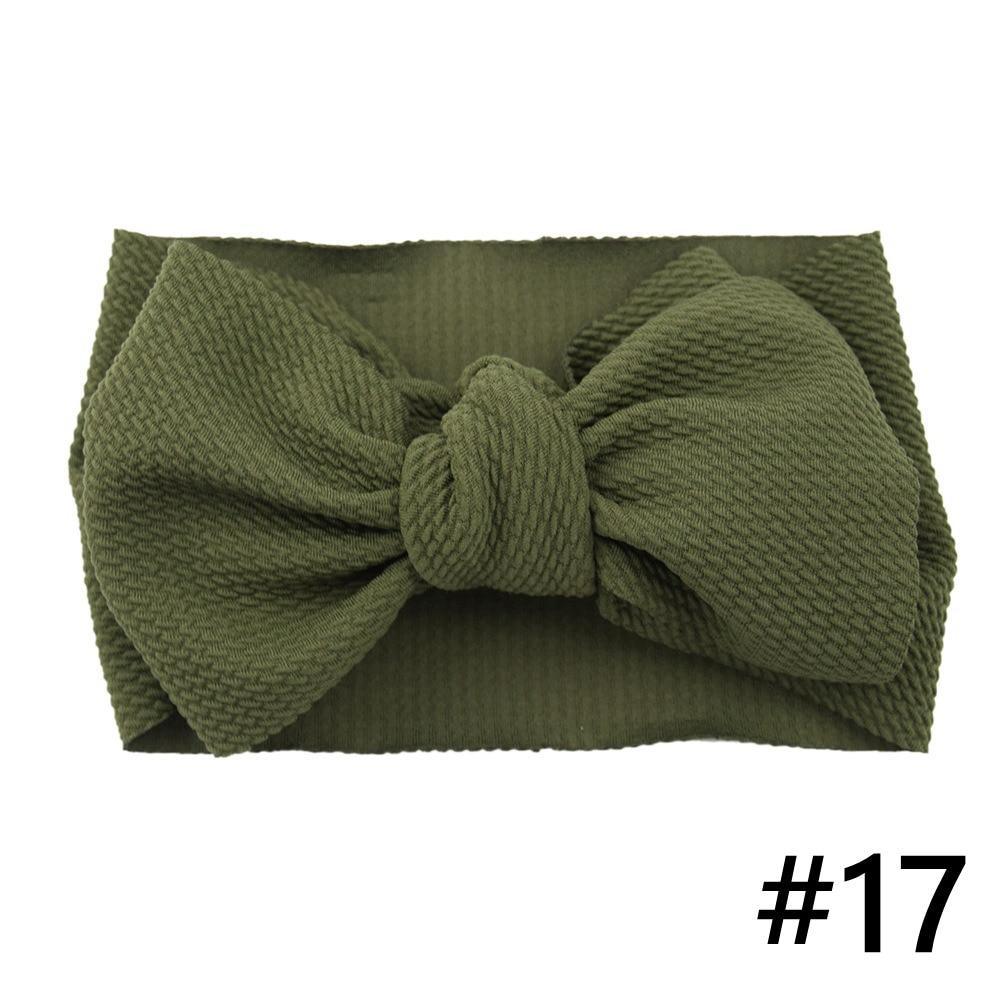 Baby Girls Headband Big Bow Hair Band Kids Adjustable Head Wrap Turban Infant Hair Accessories