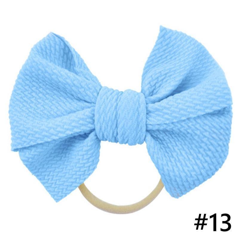 Headband Bow Girl Headbands Nylon Elastic Hair Accessories Photography Props For Baby Girls In Elegant Design