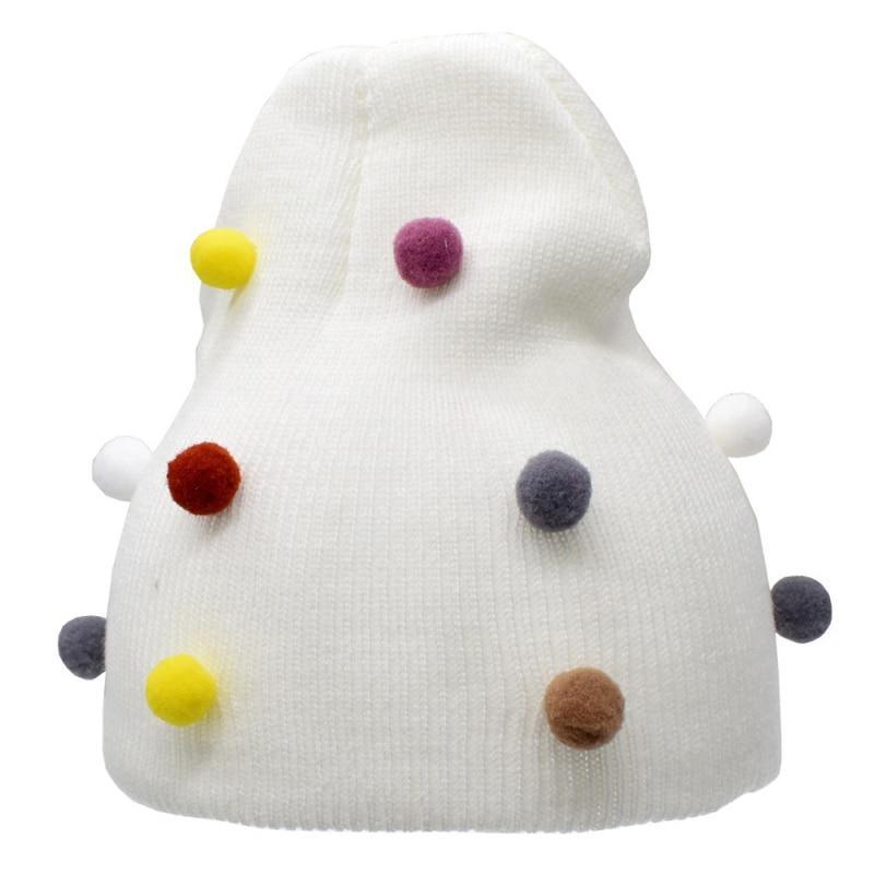 Baby Winter Autumn Warm Knit Hat For Girls Boys Solid Color For Baby and Kids