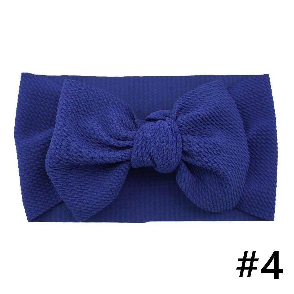 Baby Girls Headband Big Bow Hair Band Kids Adjustable Head Wrap Turban Infant Hair Accessories