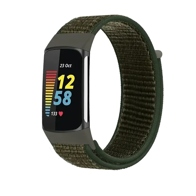 Fitbit Charge 5 6 Nylon-Klettverschluss-Band – Robustes, bequemes Armband