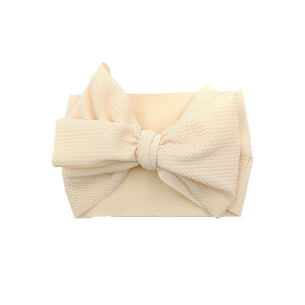 Baby Girls Headband Toddler Big Bow Hairband Cute Solid Stretch Turban For Baby Girls