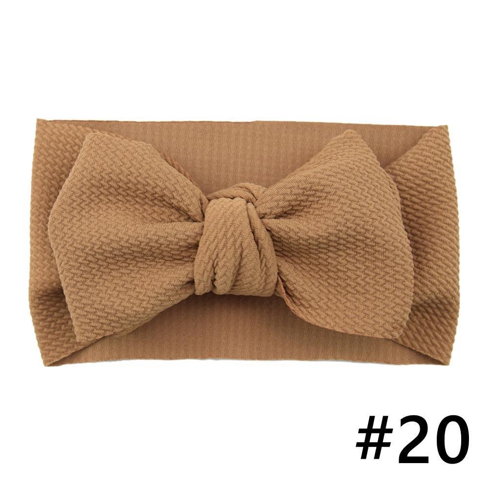 Baby Girls Headband Big Bow Hair Band Kids Adjustable Head Wrap Turban Infant Hair Accessories