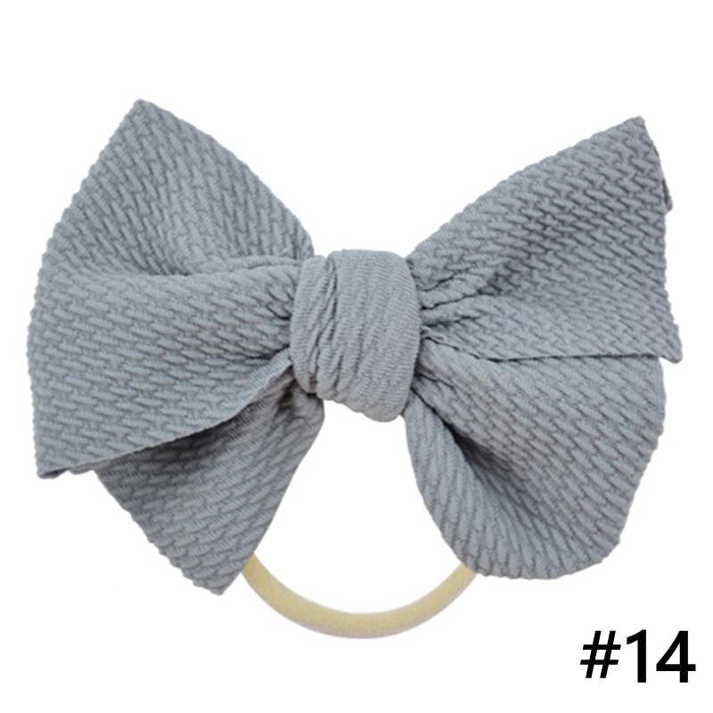 Headband Bow Girl Headbands Nylon Elastic Hair Accessories Photography Props For Baby Girls In Elegant Design