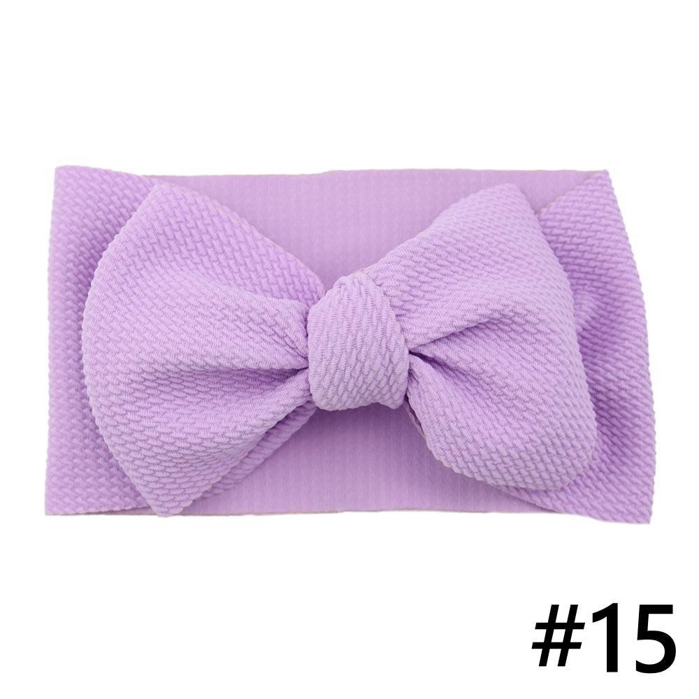 Baby Girls Headband Big Bow Hair Band Kids Adjustable Head Wrap Turban Infant Hair Accessories