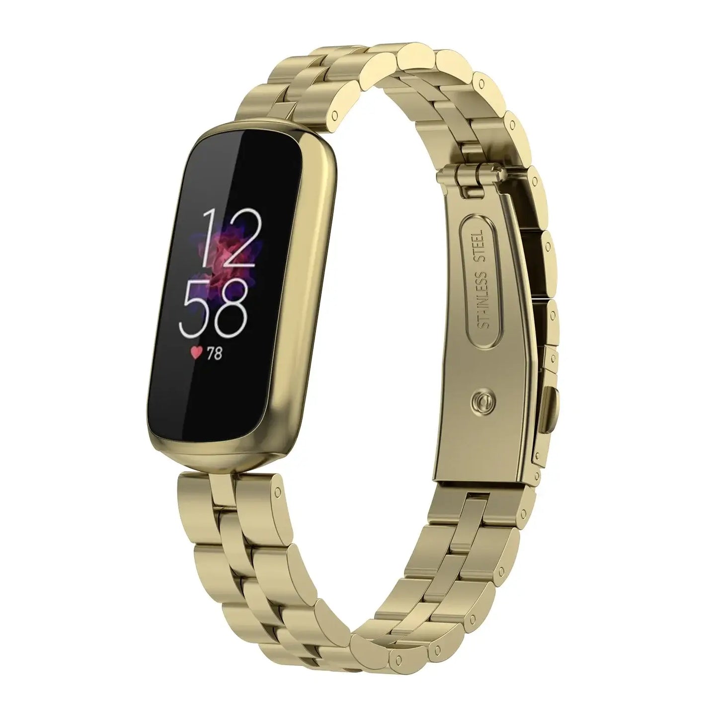 Fitbit Luxe Armband aus Edelstahl – elegantes Luxus-Design
