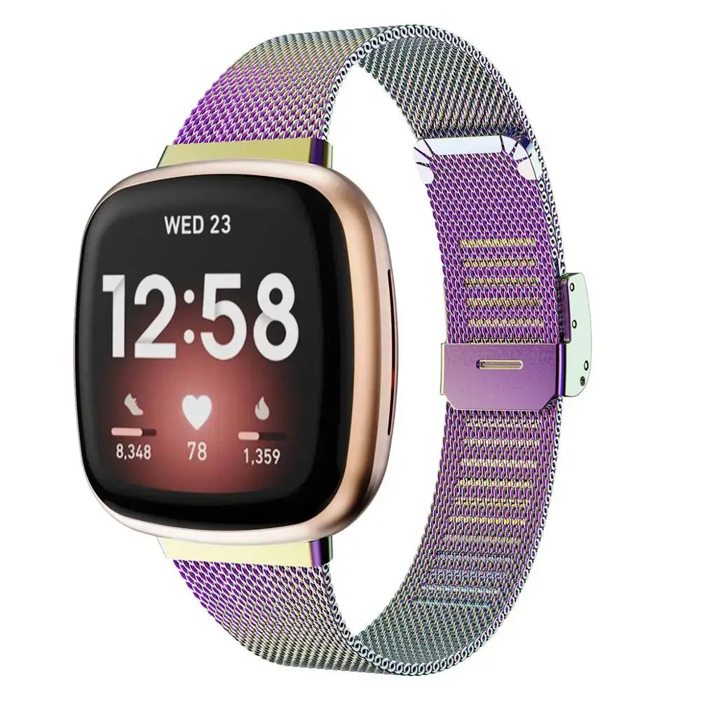 Fitbit Versa & Sense Stahlarmband – Robustes modernes Design