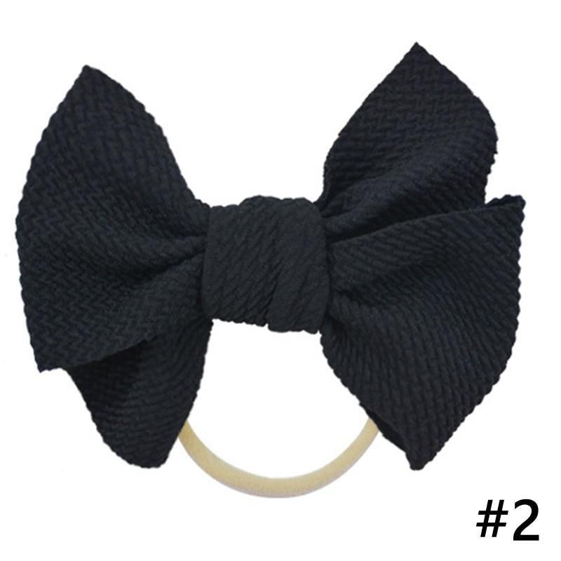 Headband Bow Girl Headbands Nylon Elastic Hair Accessories Photography Props For Baby Girls In Elegant Design