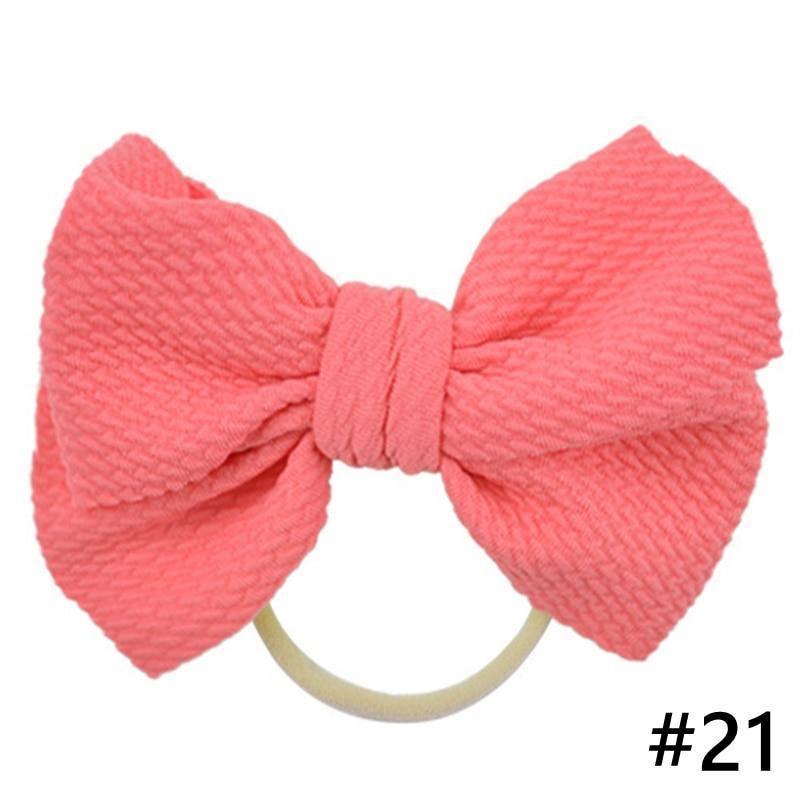 Headband Bow Girl Headbands Nylon Elastic Hair Accessories Photography Props For Baby Girls In Elegant Design