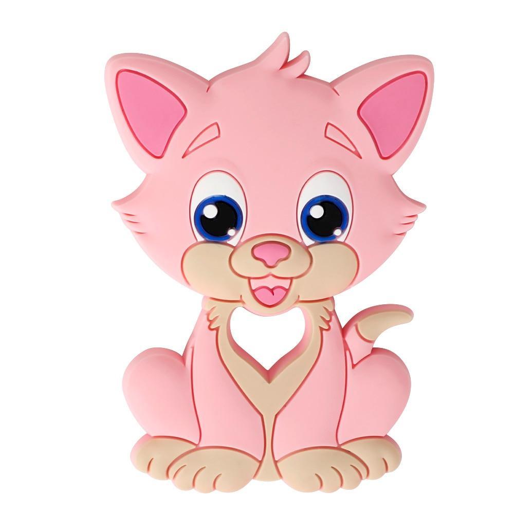 Baby Silicone Teethers BPA Free Teething Toy Animal Dog Koala Owl Elephant Baby Ring Teether Silicone Beads For Kids and Baby